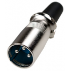 Штекер Canon (XLR) 3 pin, металл, на кабель