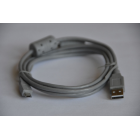 Шнур штекер USB micro B - штекер USB A, 1,5 метра, 2 феррита  