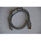Шнур штекер USB micro B - штекер USB A, 1,5 метра, 2 феррита  