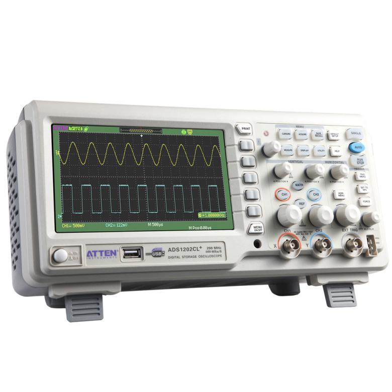  осциллограф ATTEN ADS1202 CAL+ 200 МГц, 2 канала, частотомер .