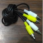 Шнур 2 штекера RCA - 2 штекера RCA, 1 метр, паяный