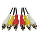 Шнур 3 штекера RCA - 3 штекера RCA, 7 метров, Japan
