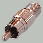 переходник штекер RCA - F гнездо
