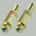 Гнездо RCA Gold, на кабель 