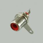 Гнездо RCA красное, монтажное