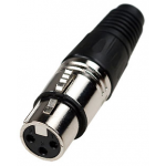 Гнездо Canon (XLR) 3 pin, пластик, на кабель