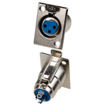 Гнездо Canon (XLR) 3 pin, монтажное