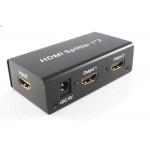 HDMI сплиттер (разветвитель) 1х2, активный (с питанием) 