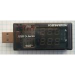 USB тестер для проверки кабелей и зарядных устройств Keweisi KWS-10VA