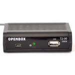 Цифровая приставка (эфирный ресивер) OPENBOX T2-06 mini(DVB-T2), с внешним ИК приёмником