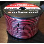 Акустический кабель, Arbacom 2х1,0 мм2, монтажный черно-красный, CCA