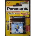 Panasonic LR06 (AA), 4 в блистере