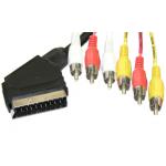 Scart - 6 штекеров RCA Japan, 1.2 метра