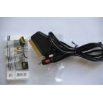 Шнур Scart - 2 штекера RCA, 1,5 метра, Арбаком, Gold