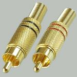 Штекер RCA металл, Gold