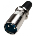 Штекер Canon (XLR) 3 pin, металл, на кабель