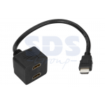 Переходник штекер HDMI - 2 гнезда HDMI
