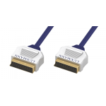 Luxmann штекер Scart - штекер Scart, prof, металл, 1 метр, 411-101