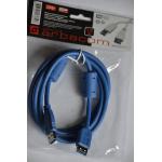 Шнур USB 3.0 штекер A - гнездо A, 1,5 метра, 2 феррита