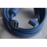 Шнур USB 3.0 штекер A - штекер micro B, 1,5 метра, 2 феррита