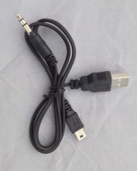 USB-AUX кабель на miniUSB для портативных колонок 0,5 м