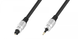Шнур Luxmann Toslink - mini Toslink, 0,5 метра, 432-301