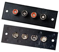 Гнездо RCA 4, панель