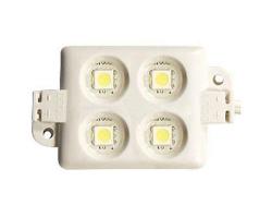 Светодиодный модуль, smd 5050, четыре диода, квадратный, белый