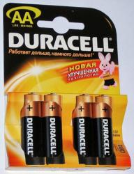 Duracell LR06 (AA), 4 в блистере