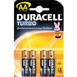 Duracell Turbo LR06 (AA), 4 в блистере