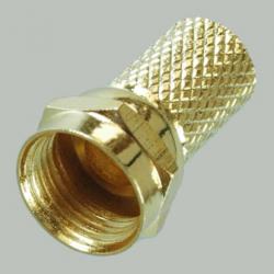 F-штекер на кабель 5c2v RG6 (Gold)