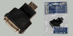 Переходник штекер HDMI - гнездо DVI-D 