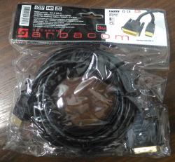 АРБАКОМ HDMI-DVI, 3 метра, 2 ферритовых кольца