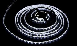 Светодиодная лента, герметичная, 5050 60 Led, цвет: холодный белый