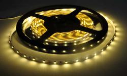 Светодиодная лента, негерметичная, 3528 60 Led, цвет: тёплый белый