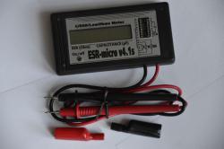 Измеритель ёмкости и ESR электролитических конденсаторов ESR-micro v4.1