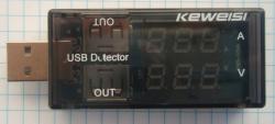 USB тестер для проверки кабелей и зарядных устройств Keweisi KWS-10VA