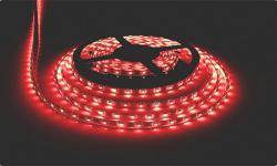 Светодиодная лента, герметичная, 3528 60 Led, цвет: красный 