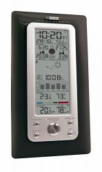 Метеостанция Carrin KW9008-SM, с радиодатчиком, чёрная