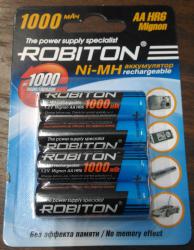 Аккумулятор R06 (АА) Robiton 1000 мАч Ni-Mh 