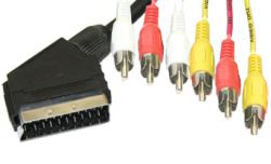 Scart - 6 штекеров RCA Japan, 1.2 метра