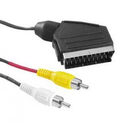 Scart - 2 штекера RCA Japan, 1.2 метра,(вход в Scart) 
