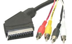 Scart - 4 штекера RCA Japan, 1.2 метра