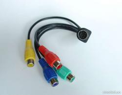 Шнур-переходник штекер S-Video (7 pin) - 4 гнезда RCA