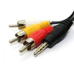 Шнур 3,5 штекер - 3 RCA штекера, 1,5 метра (1.8 метра), Japan