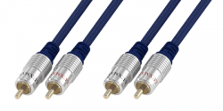 Luxmann 2 штекера RCA - 2 штекера RCA, металл, 7 метров, 402-107