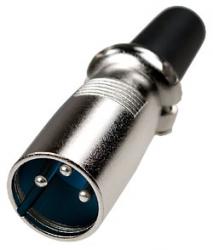 Штекер Canon (XLR) 3 pin, металл, на кабель
