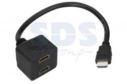 Переходник штекер HDMI - 2 гнезда HDMI
