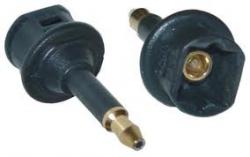 Переходник оптический штекер mini Toslink 3,5 - гнездо Toslink