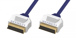 Luxmann штекер Scart - штекер Scart, prof, металл, 2 метра, 411-103